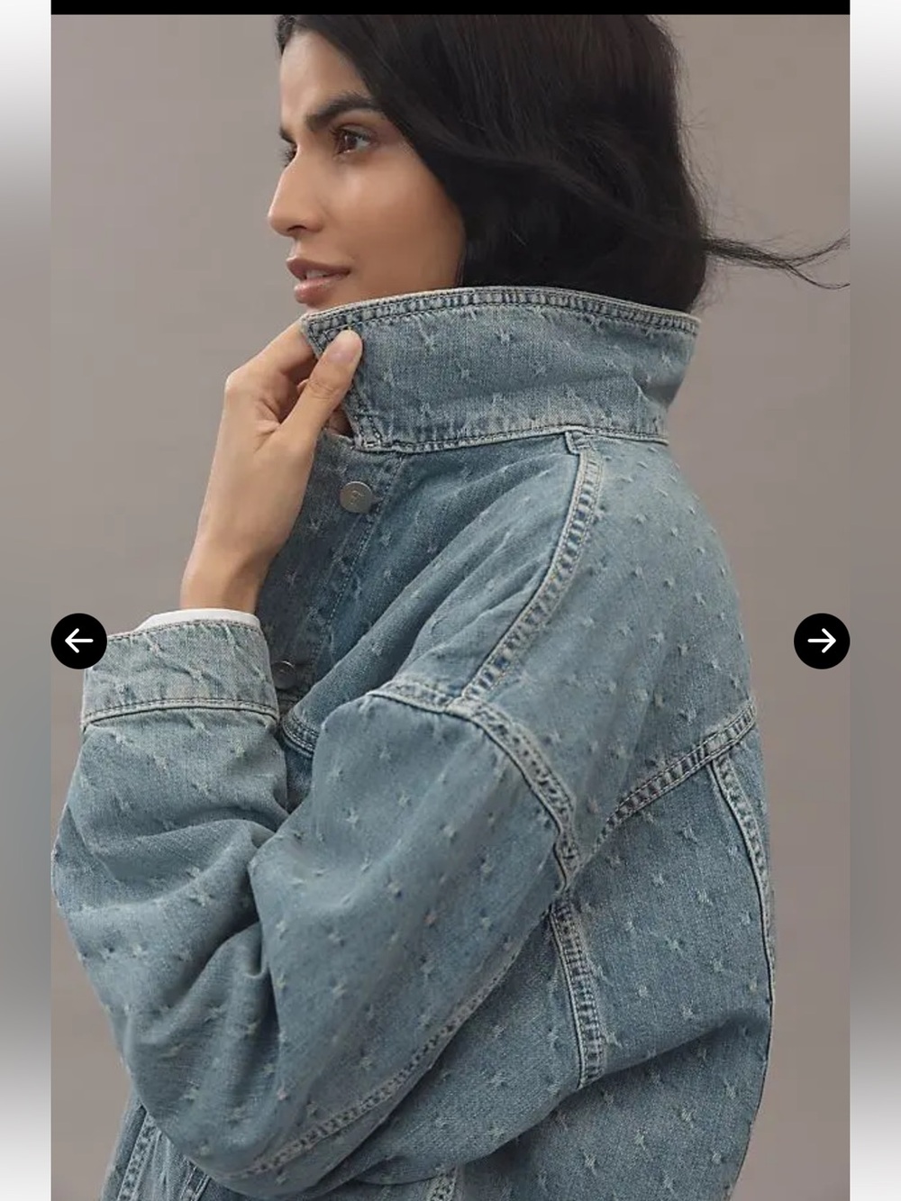 Anthropologie The Pilcro Weston Denim Boyfriend Blue Jacket by Pilcro XS PIT 22”